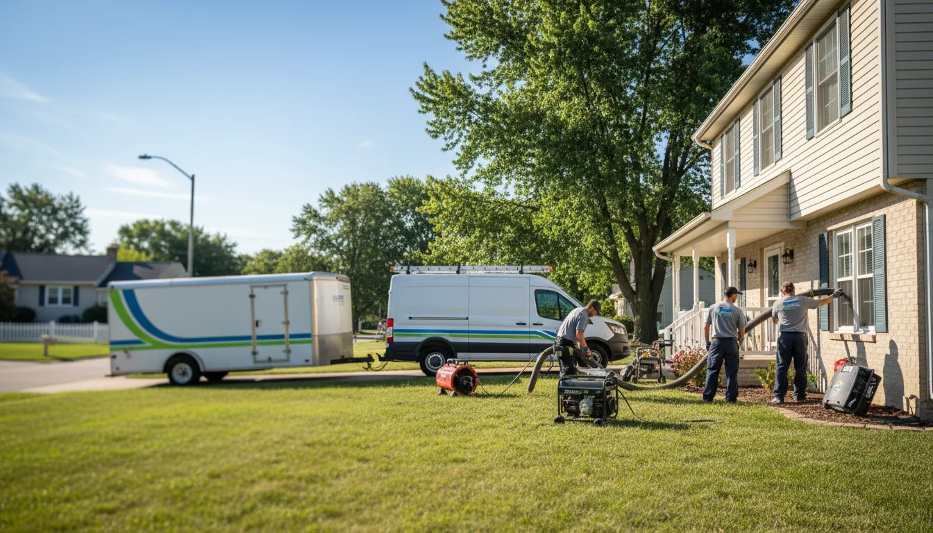 Flooded Basement Restoration And Cleanup With Repair in Deep River, IA near me